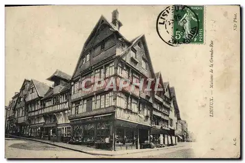 Cartes postales Lisieux Maisons de la grande rue