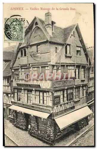 Cartes postales Lisieux Vieilles maisons de la grande rue