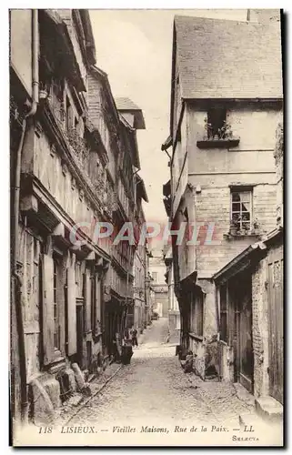 Cartes postales Lisieux Vieilles maisons rue de la paix