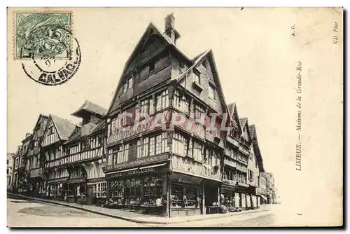 Cartes postales Lisieux Maisons de la grande rue