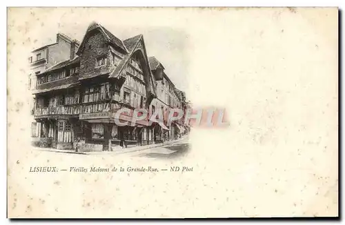 Cartes postales Lisieux Vieilles Maisons de la grande rue