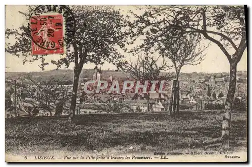 Ansichtskarte AK Lisieux Vue sur la ville prise a travers les pommiers