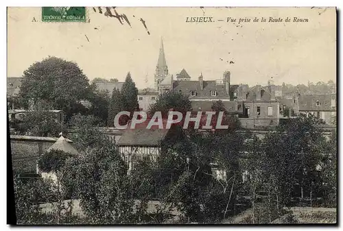 Ansichtskarte AK Lisieux vue prise de la route de rouen