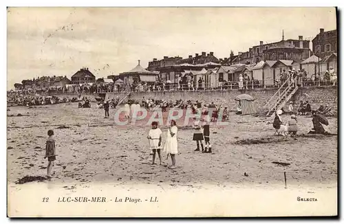 Cartes postales Luc sur mer la plage