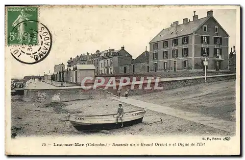 Cartes postales Luc sur mer Descente du Grand Orient et digue de l&#39Est