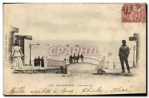 Cartes postales Luc sur mer la passerelle