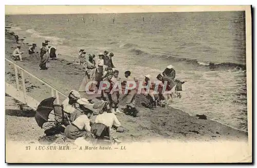 Cartes postales Luc Sur mer a maree haute Enfants