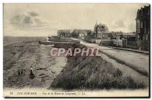 Cartes postales Luc Sur mer vue de la route de langrune