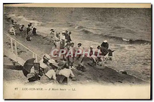 Ansichtskarte AK Luc Sur mer a maree haute Enfants