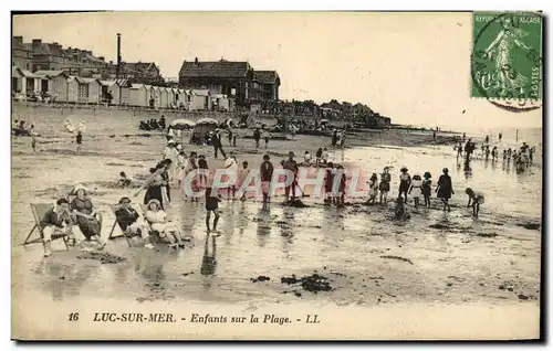 Cartes postales Luc Sur mer enfants sur la plage