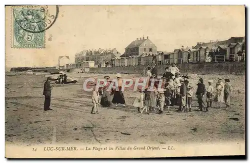 Cartes postales Luc Sur mer la plage et les villas du grand orient