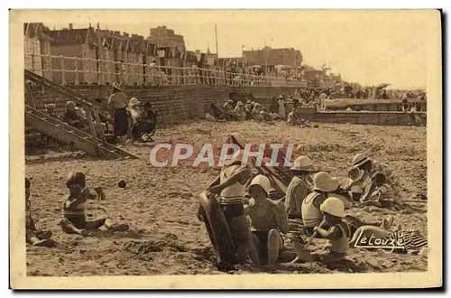 Cartes postales Luc Sur mer les cabines Enfants