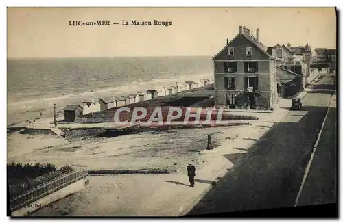 Ansichtskarte AK Luc Sur mer la maison rouge