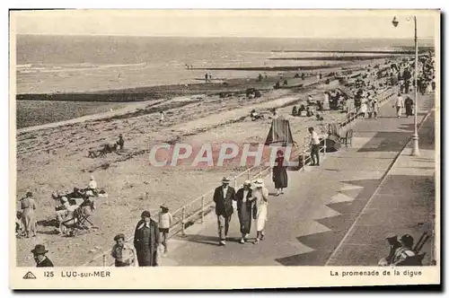 Cartes postales Luc sur mer la promenade de la digue