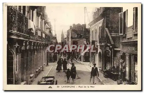 Cartes postales Langrune rue de la mer