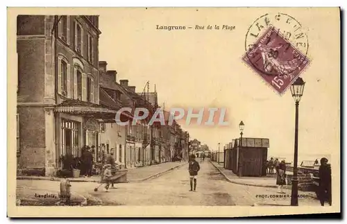 Cartes postales Langrune rue de la plage