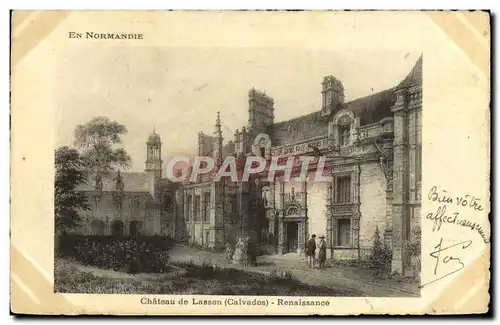 Ansichtskarte AK En Normandie Chateau de Lasson Renaissance