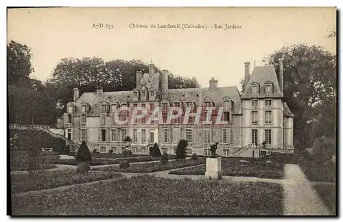 Cartes postales Chateau de Lantheuil les jardins