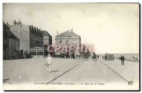 Cartes postales Langrune sur mer la rue de la plage