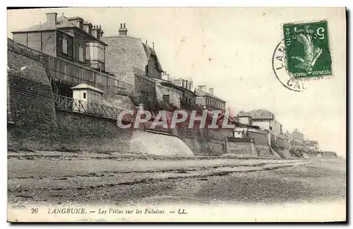 Cartes postales Langrune les villas sur les falaises