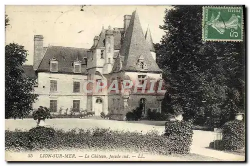 Cartes postales Lion sur mer le chateau Facade Sud