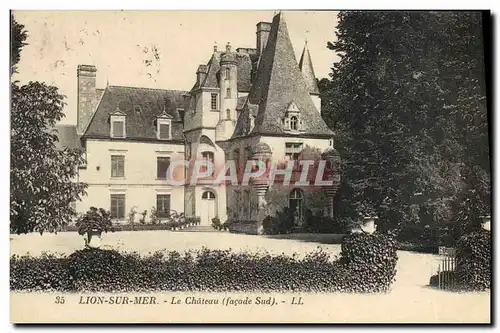 Cartes postales Lion sur mer le chateau