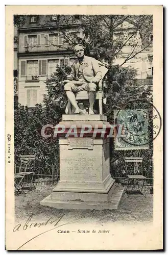 Ansichtskarte AK Caen Statue de Auber