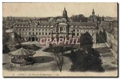 Ansichtskarte AK Caen La place de la Republique