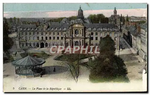 Cartes postales Caen La place de la Republique