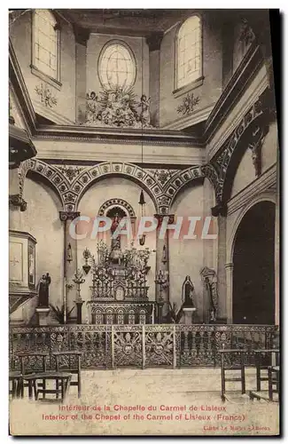 Cartes postales Interieur De la Chapelle du carmel de Lisieux