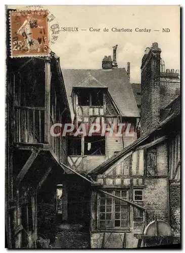 Cartes postales Lisieux cour de charlotte corday