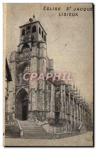 Cartes postales Eglise st jacques Lisieux