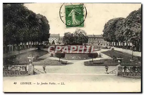 Cartes postales Lisieux Le Jardin Public