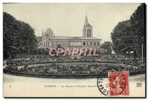 Cartes postales Lisieux Le Musee et l&#39Eglise Saint Pierre