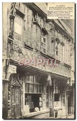 Ansichtskarte AK Lisieux Rue aux Fevres manoir de la Salamandre