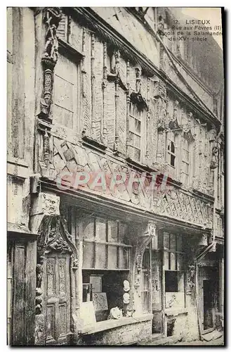 Ansichtskarte AK Lisieux Rue aux Fevres manoir de la Salamandre