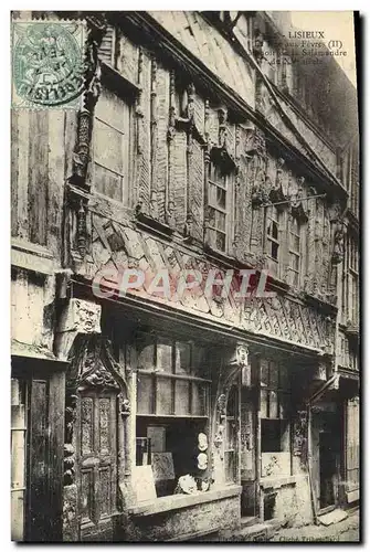 Cartes postales Lisieux Rue aux Fevres manoir de la Salamandre