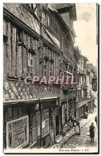Cartes postales Lisieux Le Manoir de la Salamandre Rue aux Fevres