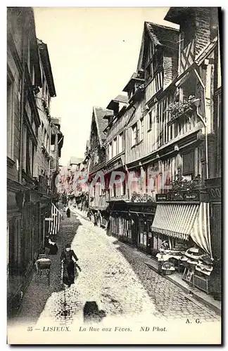 Cartes postales Lisieux La Rue aux Feves