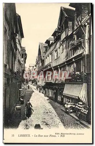 Cartes postales Lisieux La Rue aux Feves