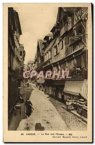 Cartes postales Lisieux La Rue aux Fevres