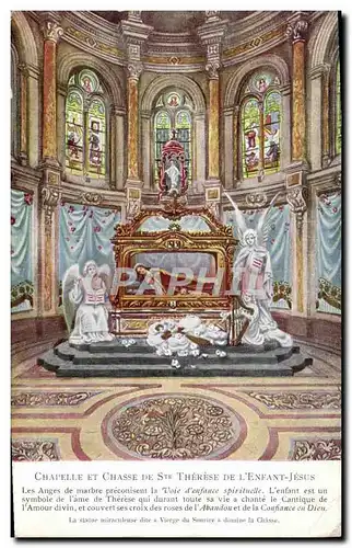 Cartes postales Chapelle et Chasse de Ste Therese de L'Enfant Jesus