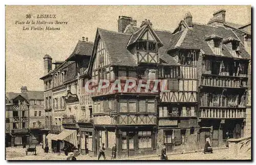 Cartes postales Lisieux Place de la Halle au Beurre Les Vieilles Maisons