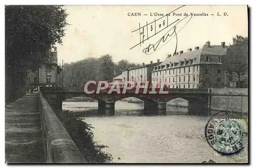 Ansichtskarte AK Caen L&#39Orne au Pont de Vaucelles