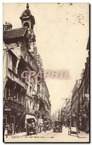 Cartes postales Caen La rue Saint Jean