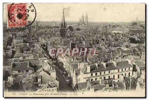 Ansichtskarte AK Caen Panorama pris de Saint Pierre