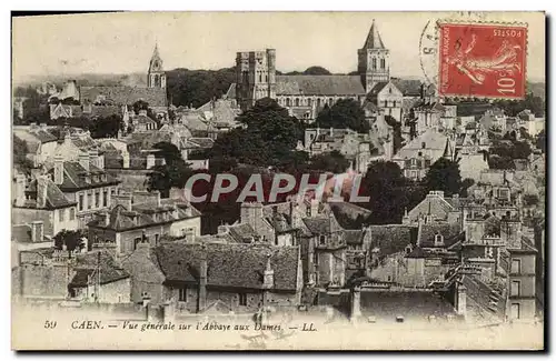 Cartes postales Caen Vue generale sur l&#39Abbaye aux Dames