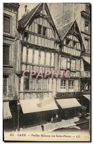 Cartes postales Caen Vieilles Maisons rue Saint Pierre Levrard