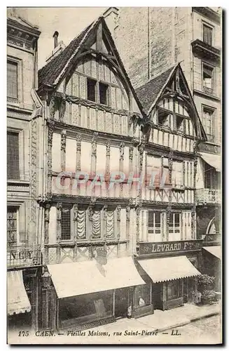 Cartes postales Caen Vieilles Maisons rue Saint Pierre Levrard