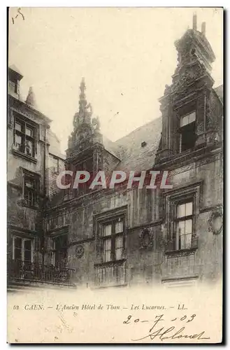 Cartes postales Caen L&#39Ancien Hotel de Than Les lucarnes